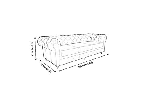 Buy Chesterfield 4 Seater Fabric Sofa Set – SOFAAB.COM