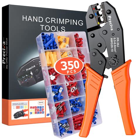 Snapklik.com : Wire Terminals Crimping Tool Kit, Preciva AWG20-10/0.5 ...
