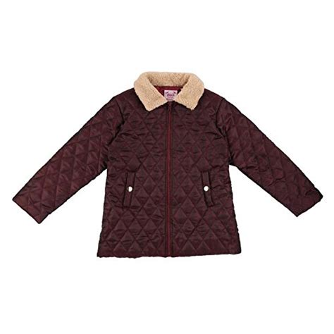 Chalk by Pantaloons Girls Quilted Jacket (205000005804852, Wine, 6-7 ...
