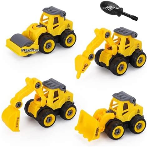 Buy Umadiya Branded Push And Go Vehicles Set, 4 Pack Diy Take Apart ...