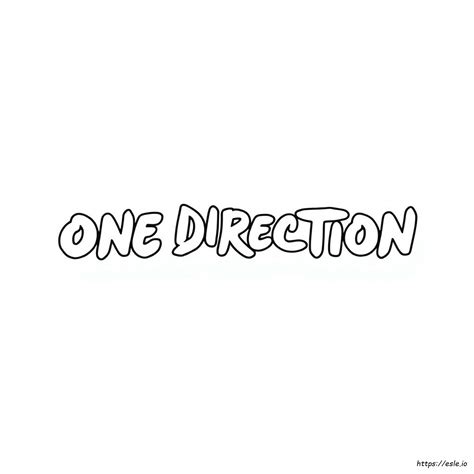 One Direction Logo Kleurplaten kleurplaat