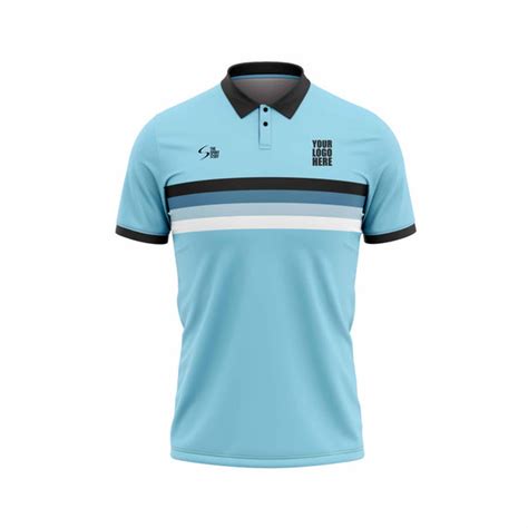 Cozy Blue Custom Cricket Jersey Design | Customized Cricket Jerseys ...