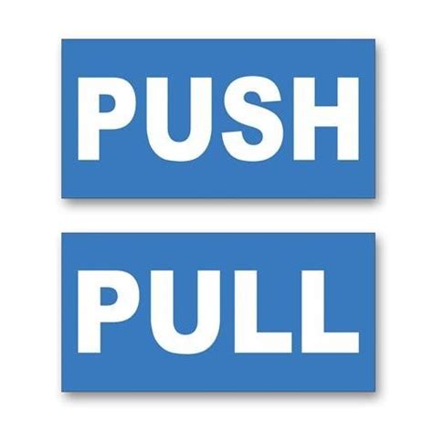 999Store office supplies sunboard push pull sticker signage Pull and ...