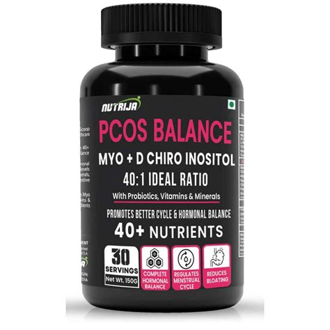 Buy NUTRIJA PCOS BALANCE SUPPLEMENT 40+ INGREDIENTS FORTIFIED ...