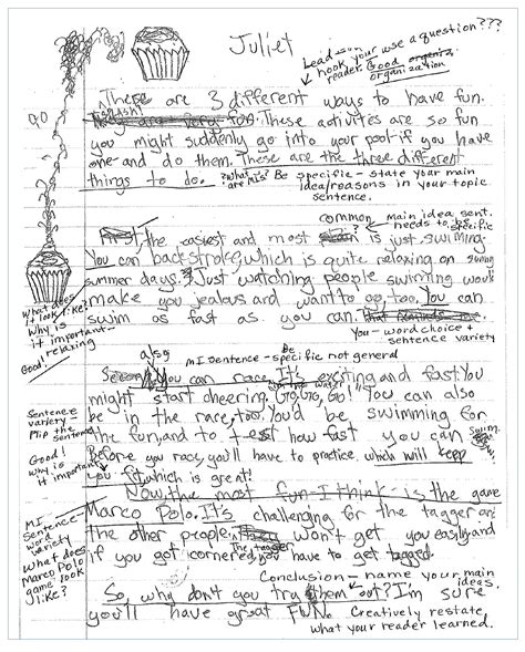 Student Writing Samples