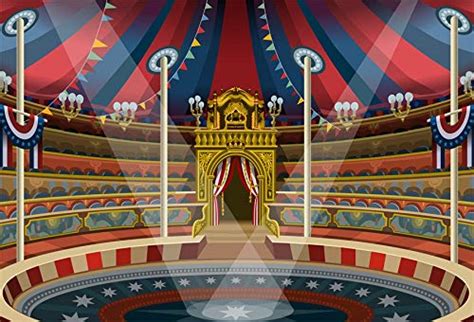 Buy Yeele 10x8ft Circus Background for Photography Theatre Performing ...