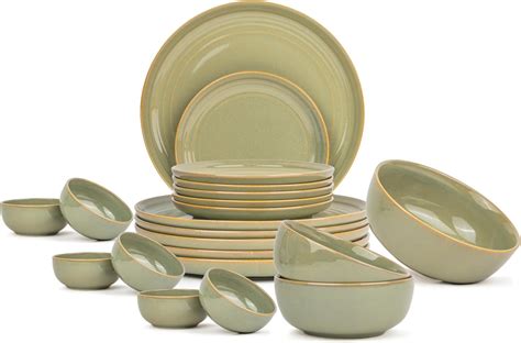 Shay Ceramic Dinner Set, 12 Pcs, Handpainted | Crockery Set for Dining ...