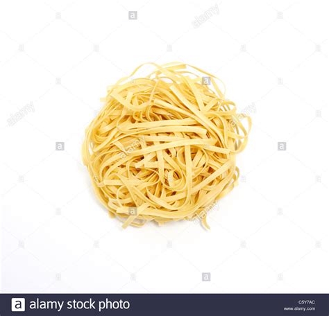 Egg noodle nest Stock Photo - Alamy