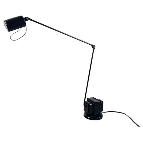 Italian modern Black metal Adjustable table lamp Daphine by Cimini ...