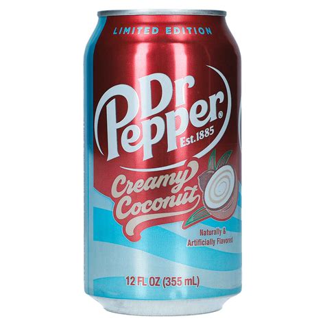 Dr Pepper Creamy Coconut USA 355ml | Online kaufen im World of Sweets Shop