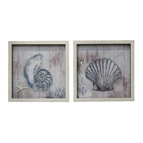 Urban Designs 21EN112708 Coastal Collection 2Piece Star Fish & Shell ...