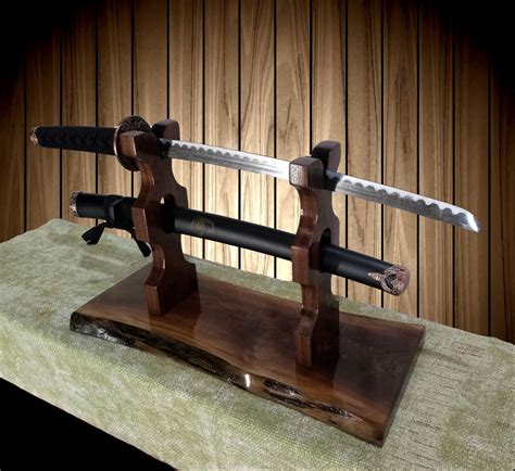Rustic Small Sword Display Stand, Military, Katana, Saber, Wakizashi ...