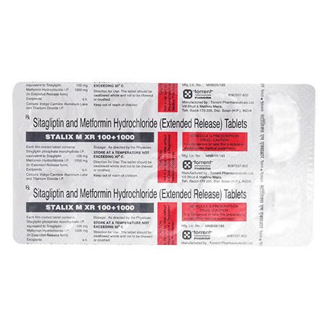 Stalix M XR 100/1000 mg Tablet | Uses, Side Effects, Price | Apollo ...