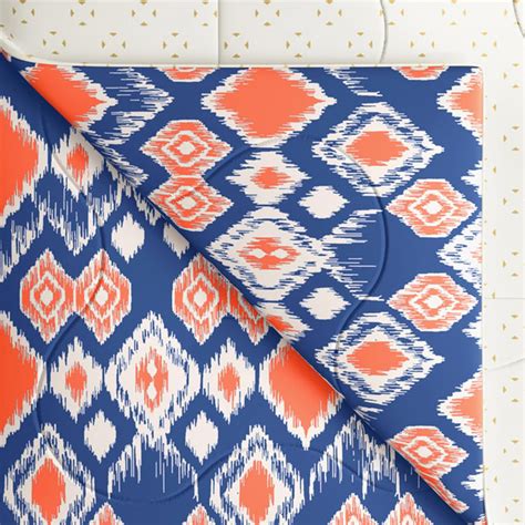Buy PORTICO Marvella Blue Printed Cotton Queen Size Bed Comforter ...