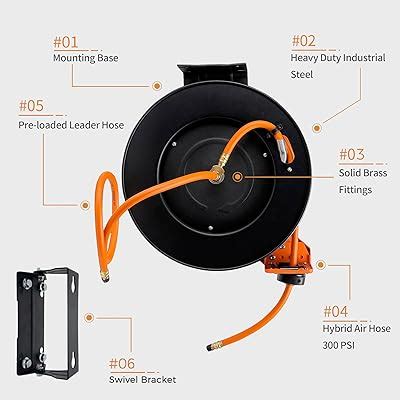 GiraffeTools Giraffe Tools TA10 Retractable Air Hose Reel Swivel India ...