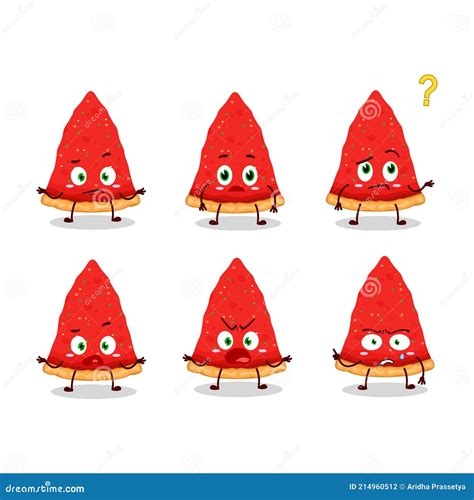 Cartoon Character of Slice of Chicago with What Expression Stock Vector ...
