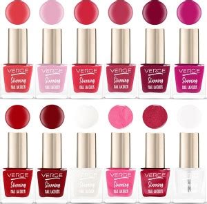 VERGE STUNNING LONG WEAR NAIL POLISH (PARABEN FREE & NON TOXIC) (Pack ...
