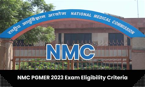 PGMER 2023: NMC specifies conditions to be fulfilled by PG medicos to ...