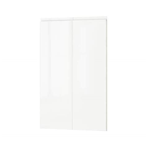VOXTORP 2-p door f corner base cabinet set, right-hand, high-gloss ...