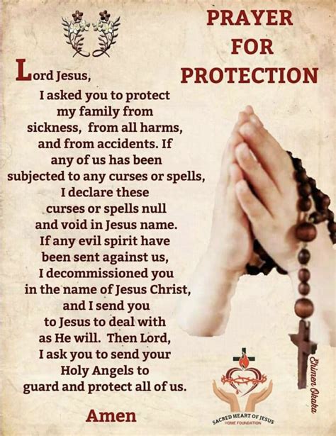 Image result for Catholic Protection Prayer