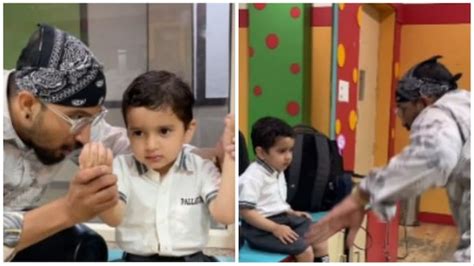 Teacher dances to 'Bum Bum Bole' to cheer up little boy on his first ...