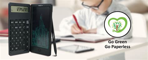 Foldable Calculator with Writing Pad | DigiFold Pocket Calculator – XECH