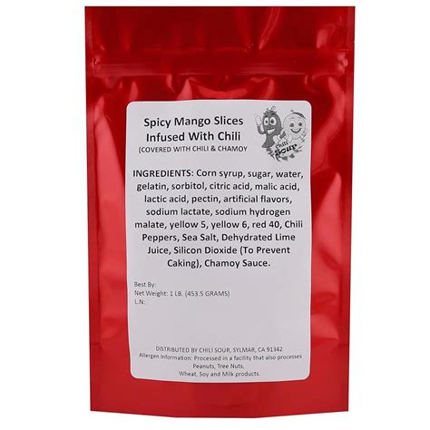 CHILISOUR Extra Spicy Mango Gummy Slices with Real Chili & India | Ubuy