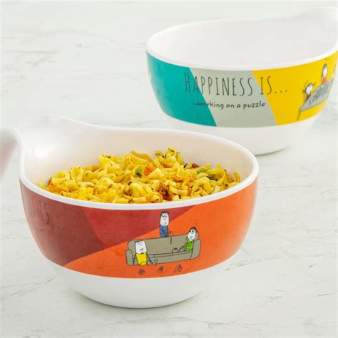 Buy Happiness Printed Noodle Bowls - Set of 2 from Home Centre at just ...