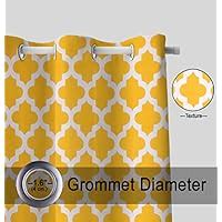 Buy HOMEMONDE 5 Feet Window Curtains Set of 2 - Cotton Quatrefoil ...