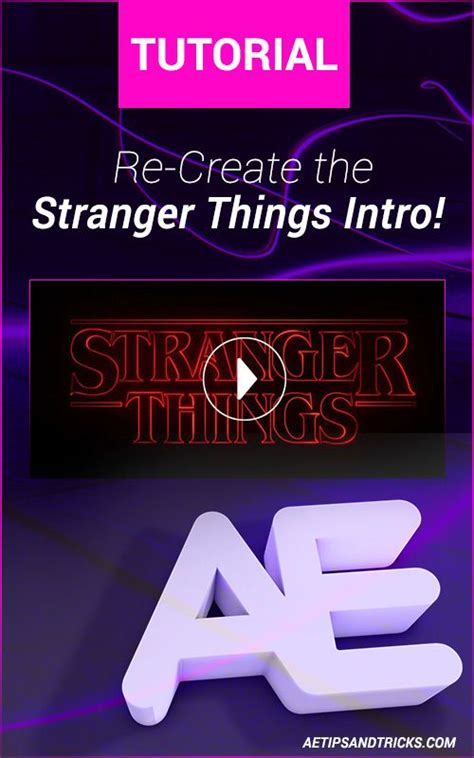 Image result for Stranger Things Intro Tutorial After Effects