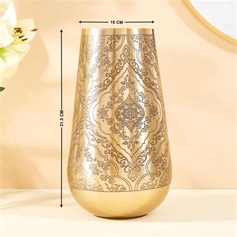 Buy Austin Metal Embossed Vase from Home Centre at just INR 1499.0