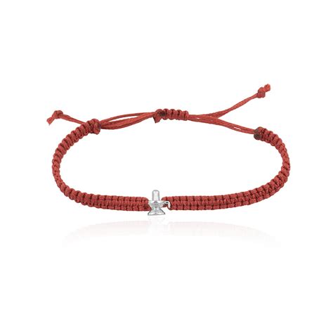 925 Sterling Silver Shivlinga Bracelet In Red Thread – LBV
