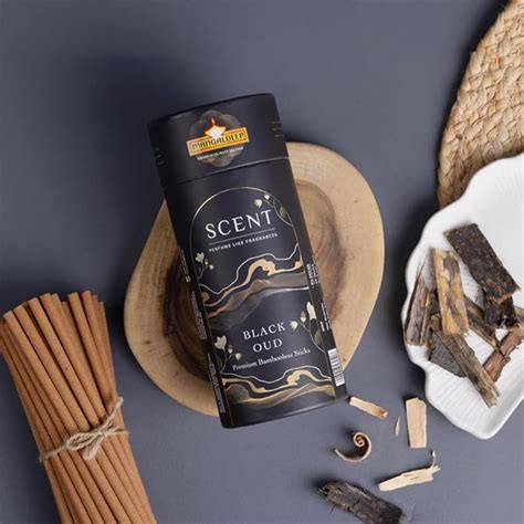 Mangaldeep Scent Premium Bambooless Dhoop Sticks - Black Oud - Ceramic ...