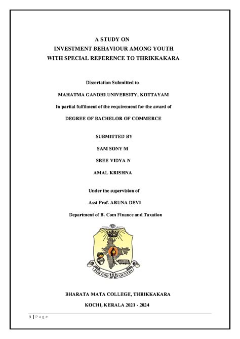 R GP Investment Behaviour Among Youth GP..... (7) research paper - A ...