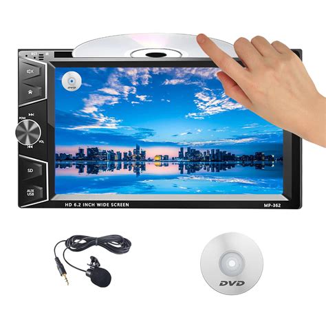 Buy Camecho Double Din Android Car Stereo Radio 6.2'' Touch Screen DVD ...
