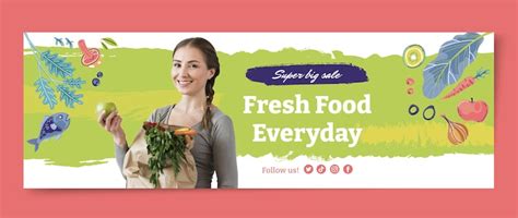 Fresh food banner template Vectors - Download Free High-Quality Vectors ...