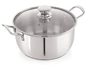 Buy NIRLON Stainless Steel Induction & Gas Compatible Sandwich Bottom ...