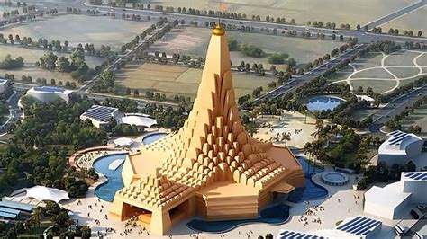 World’s largest temple foundation Umiya Dham built by Adani Cement in ...