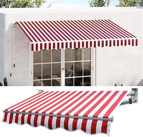 Amazon.com: Retractable Patio Awning Replacement Fabric Waterproof ...