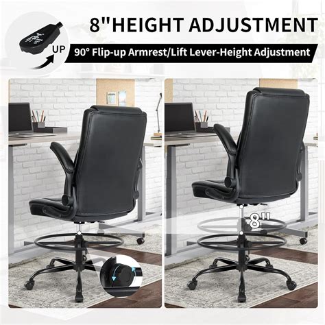Misolant Drafting Chair, Tall Office Chair for India | Ubuy
