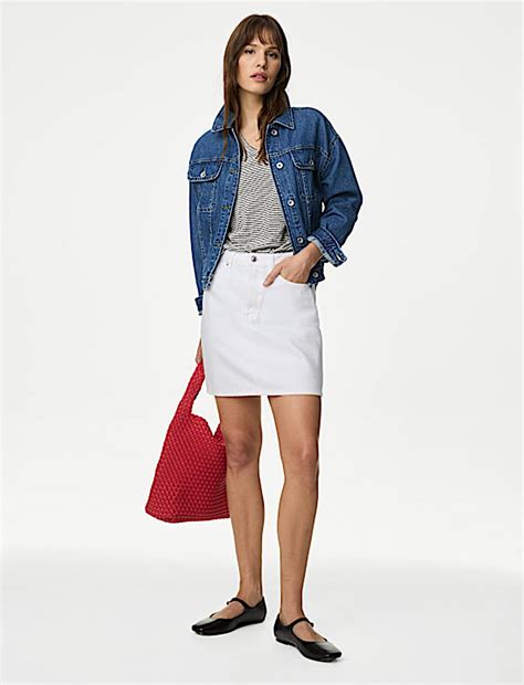 Buy Denim Mini Skirt at Marks & Spencer