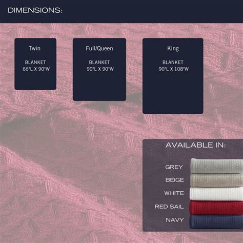 Baird White Twin Blanket | Nautica