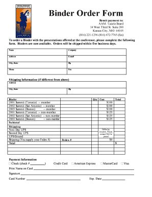 Fillable Online accountingmarketing accounting binder form Fax Email ...