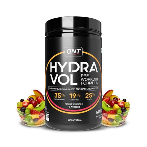 QNT Hydravol Pre-Workout Supplement | 400g | Fruit Punch | Instant ...