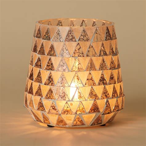 Buy Mabel Glass Mosaic Votive Holder from Home Centre at just INR 499.0
