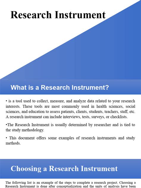 Image result for Research Instrument Example