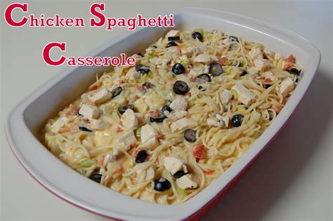 Chicken Spaghetti Casserole | Cooking Mamas