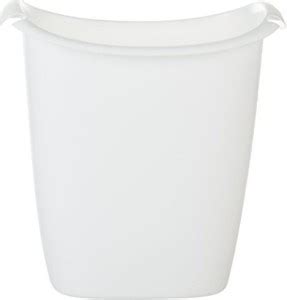 Rubbermaid FG238500WHT Bag Recycler Wastebasket, 14-Quart, White ...