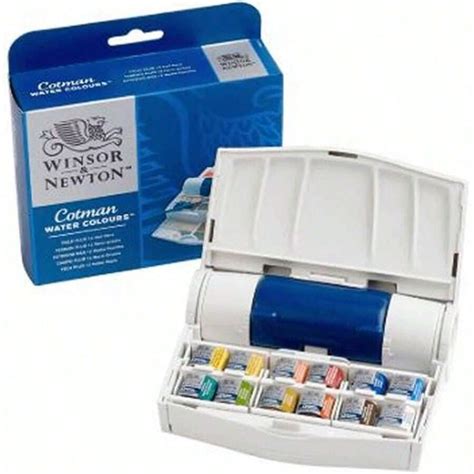 Winsor And Newton Cotman Water Color Field Plus Set 15 Piece for Sale ...