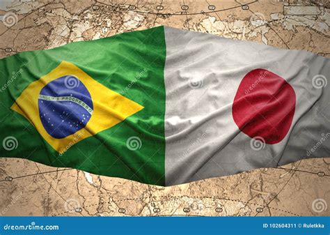 Map Of Japan And Brazil